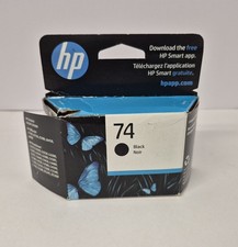 Genuine HP 74 Black Ink Cartridge CB335WN - New Open Box - Exp Dec 2025