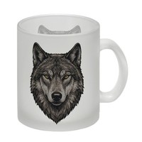 Grauer Wolf Glas Tasse FüR Naturliebhaber