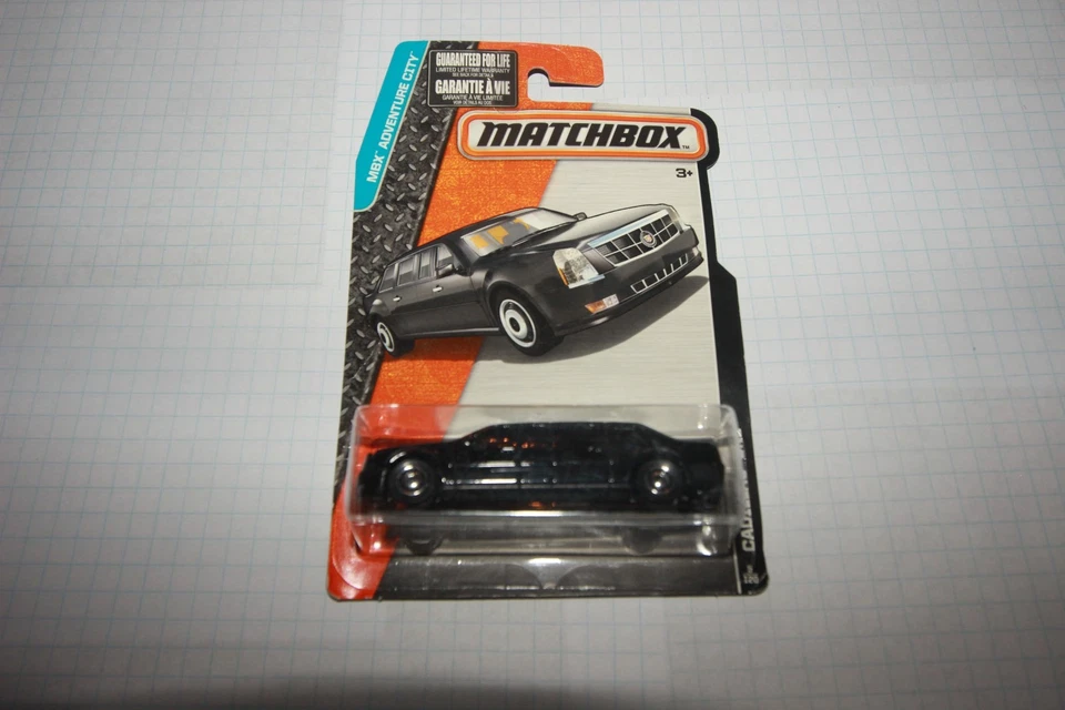 Matchbox Cadillac One Presidential лимузин MBX Adventure City, черный, 1/64 #5 - Изображение 2 из 3