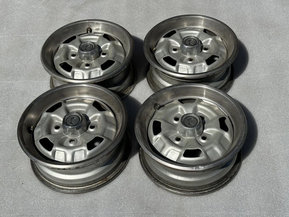 1979 HONDA ACCORD WHEELS RIMS SET YUNO 13x5 13" 42700689951 - Image 4 of 4