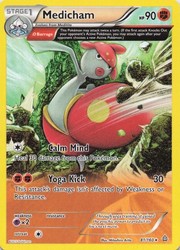 Medicham (Omega) 81/160 XY Primal Clash Rare Non-Holo Pokémon Card