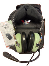 David Clark H10-13.4 Aviation Headset - New Gel Seals & Mic Muff - Dual Plug GA