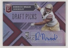 2018 Panini Elite Draft Picks Draft Picks Auto Derrick Nnadi #202 Auto 1k5