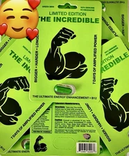 The Incredible Green  sex enhancer pills, 5 Packs + Free Honey Samples