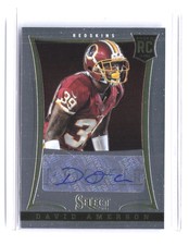 2013 Panini Select David Amerson Rookie Autographs #260 #/499