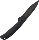 Folding Knife Lockback - 3" Black Finish Stainless Steel Blade - 4.25" Closed — photo 2