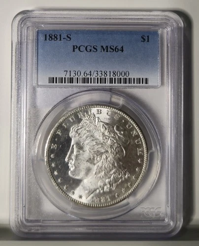 1881-S Morgan Silver Dollar PCGS MS64