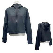 CHAMPION Womens XS Cropped Lightweight Hooded Jacket City Athleisure Minimalist