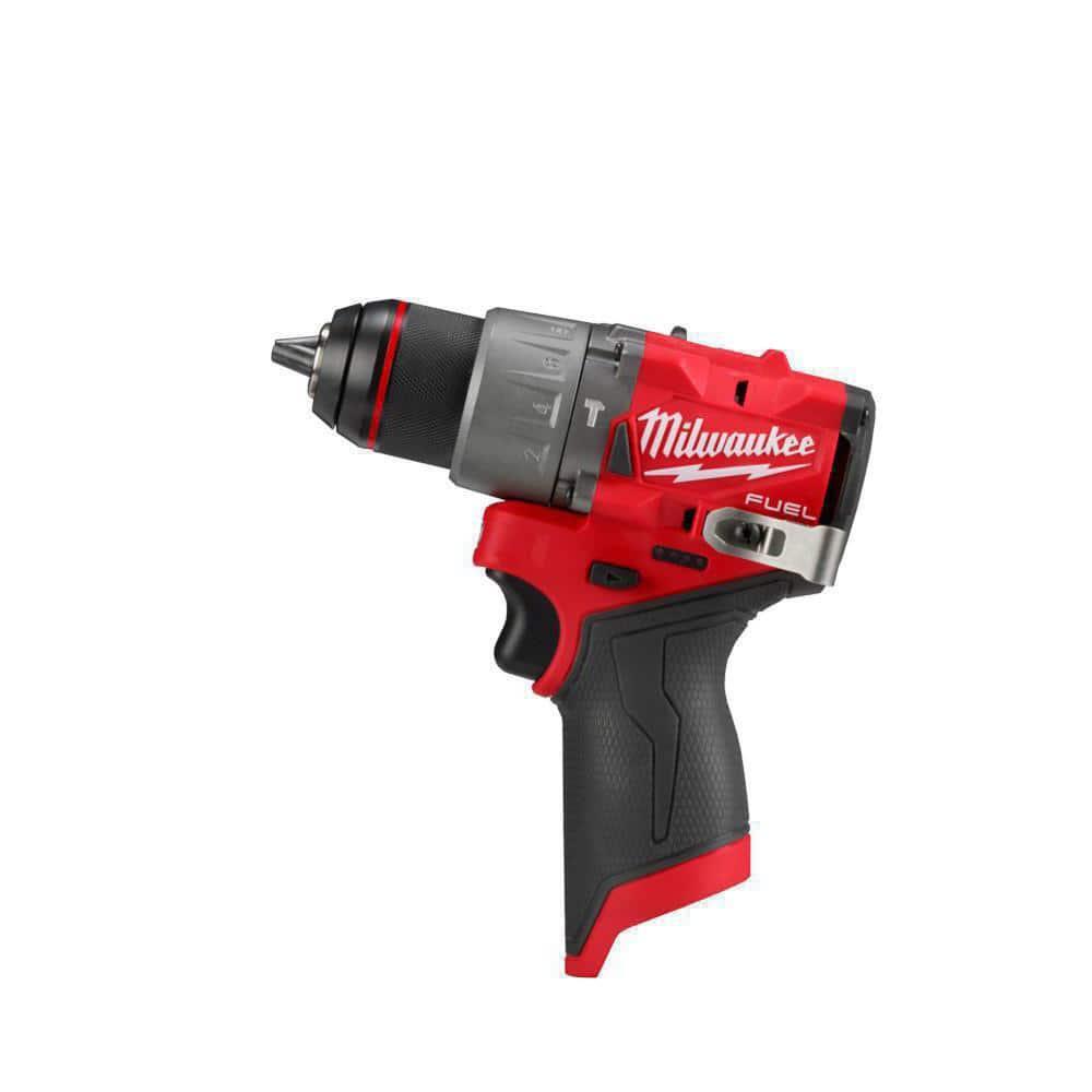Milwaukee Power Tool 1/2" Cordless Durable Hammer Drill Brushless+Keyless in Red