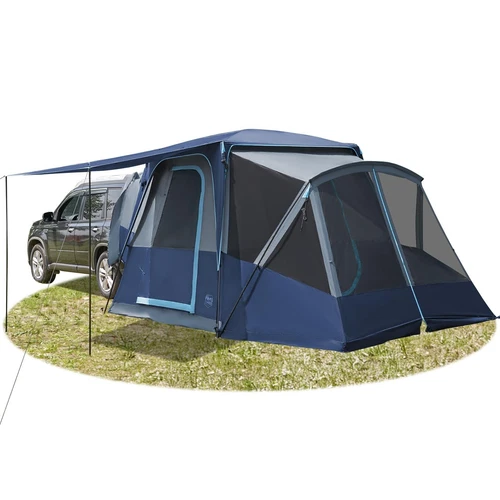 TIMBER RIDGE 5-9 Person SUV Tent with Screen Porch and Awning for Family Camp...