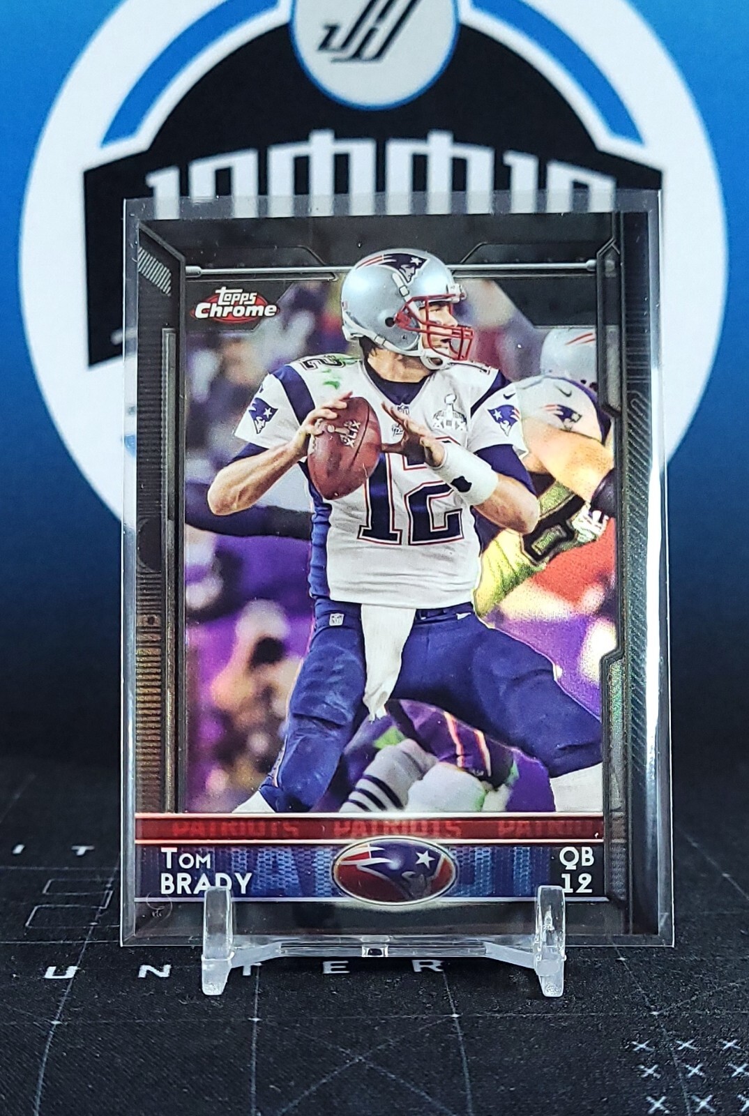 2015 Topps Chrome Black Refractor 50 Tom Brady SP 084/299 Patriots