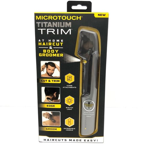 Micro Touch Titanium TRIM & MAX at Home Hair Cutting Body Shaver