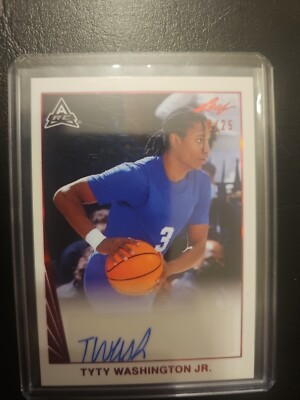 2022 LEAF #BA-TWJ TYTY WASHINGTON JR RC AUTO #3/25