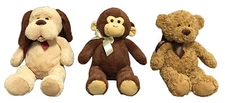 Hugfun 249576-581 Plush Bear or Dog - Quantity 6