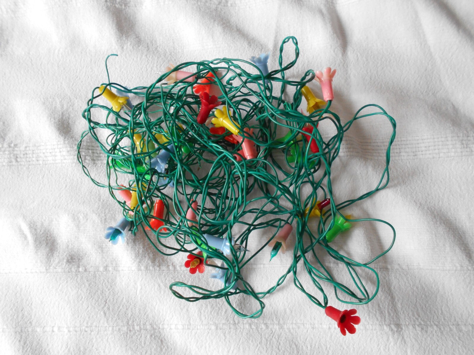 Vintage Christmas fairy lights 5 sets for spares and repairs Used