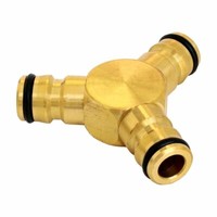 Messing Steck Kupplung Verbinder Y Verteiler Schlauchverteiler Gartenschlauch