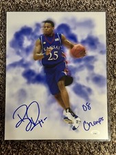 Brandon Rush Signed Autographed 11x14 Photo w/ Inscription JSA KANSAS JAYHAWKS