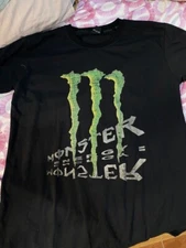 Monster Energy Logo Graphic Retro Shirt Unisex Cotton Men Women KV35083