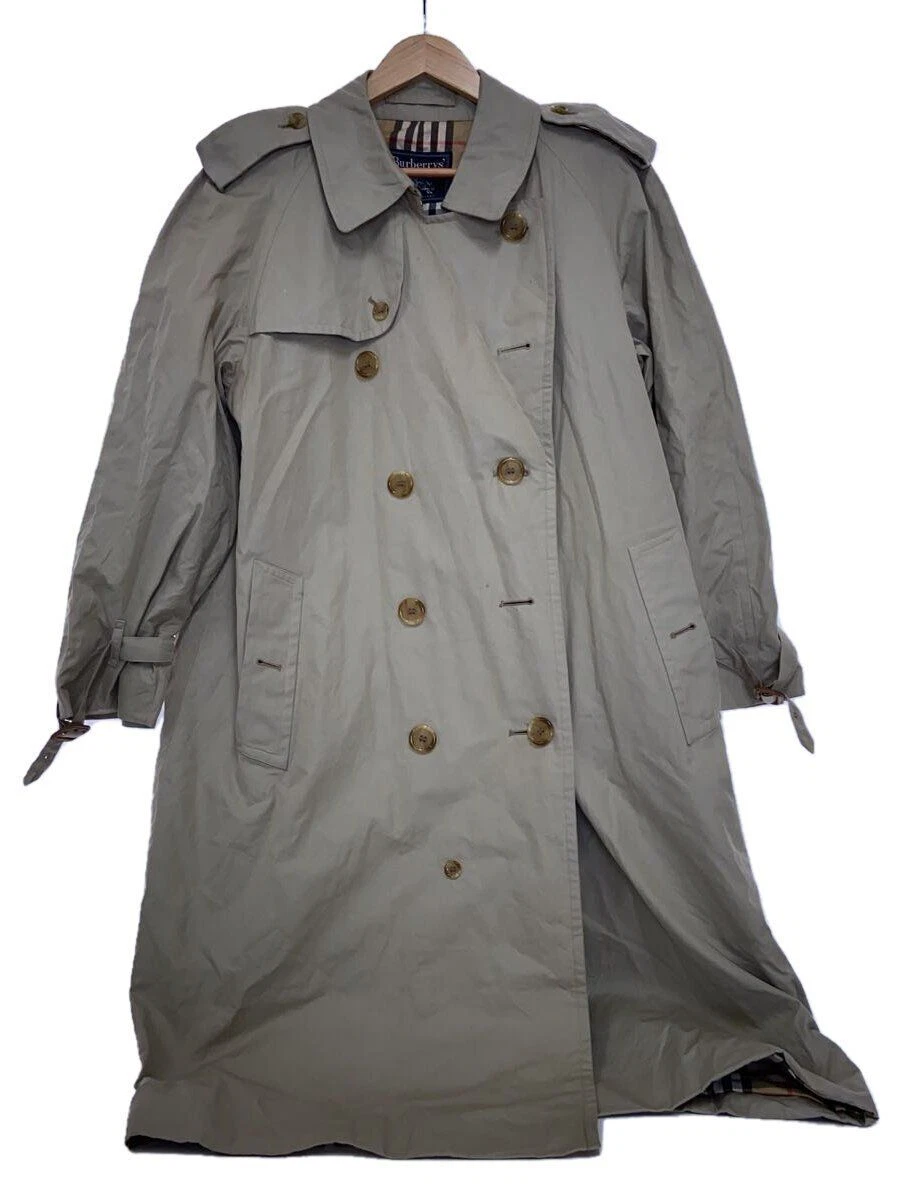 CAPPOTTO TRENCH BURBERRYS anni 70 80 ENGLAND COTONE beige
