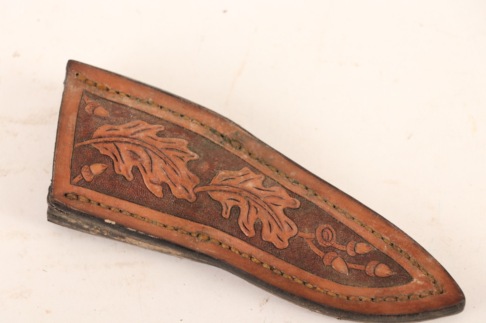Fixed Blade Trapper Knife Custom Tooled Leather Scabbard eBay