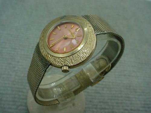 NICE VINTAGE BULOVA ACCUTRON 2183 RUNNING, COPPER DIAL !!!! N1 DATE 1971 - Picture 2 of 10
