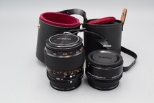 Konica 55mm f3.5 Macro Hexanon AR AE with Macro Lens Adapter  hard case