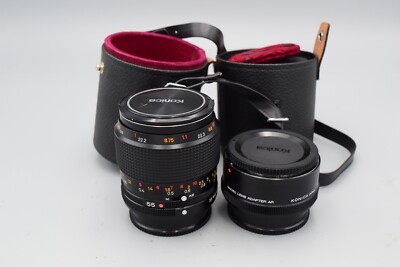 コニカ55mmf3.5マクロHexanon AR AE マクロレンズアダプター Konica 55mm f3.5 Macro Hexanon AR AE with Macro Lens Adapter