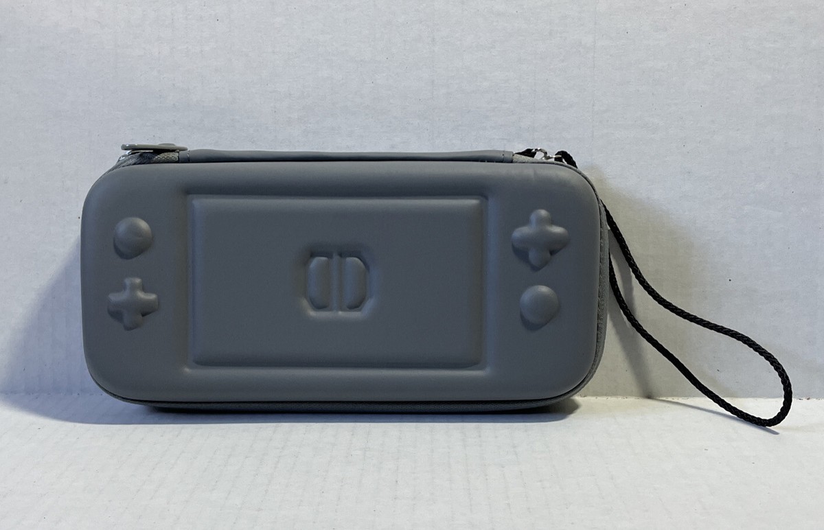 Nintendo Switch Lite Hard Shell Zipper Case Gray Grey New Acdream