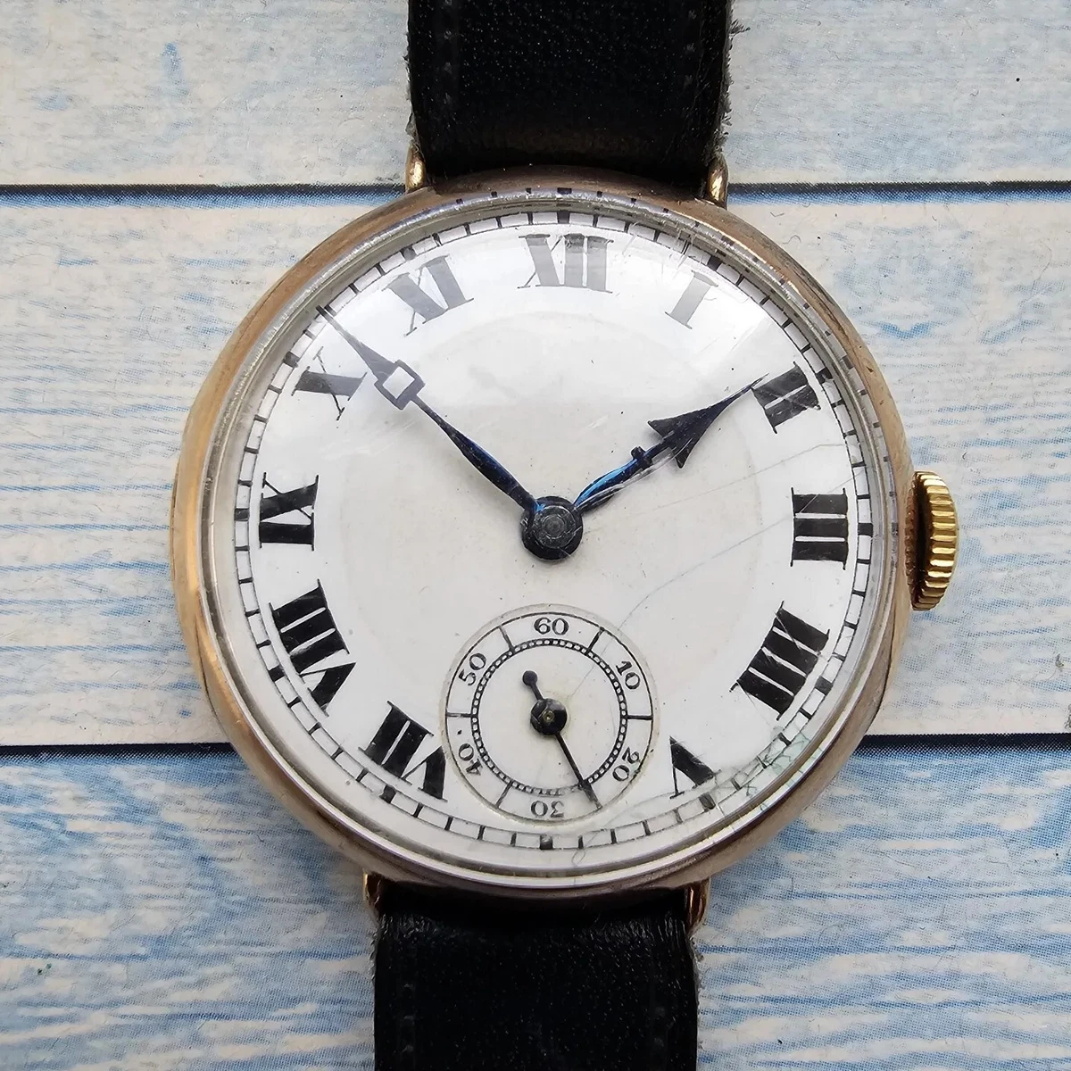 Vintage 9ct Solid Gold Rolex Cased Ingersoll Elite Hand Winding
