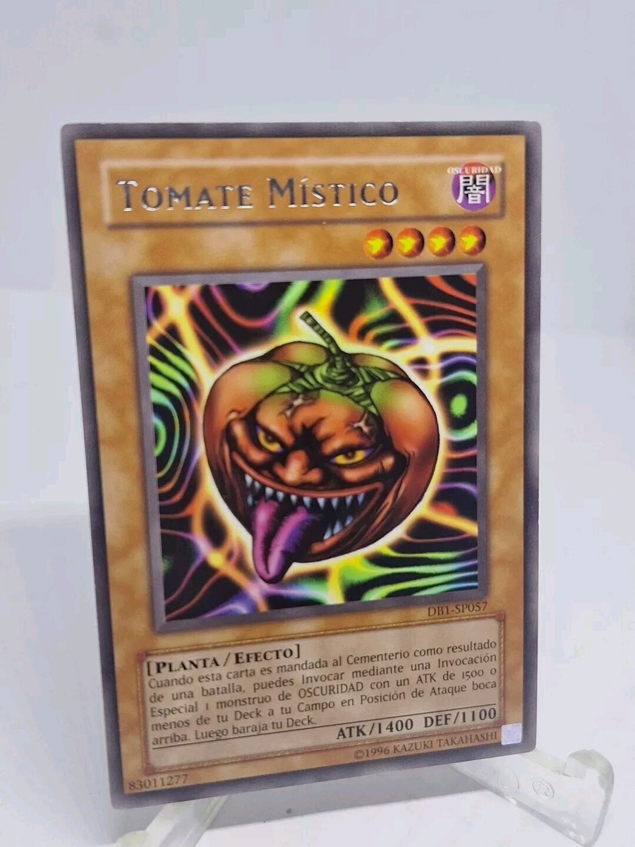 tomato yugioh card YU-GI-OH! - Mystic (SRL-EN094) - Spell Ruler - Unlimited Edition you may select 1 DARK monster with and ATK of 1500 or less from your Deck and Special Summon it to the field in face Yugioh! Mystic Tomato - LCYW-EN239