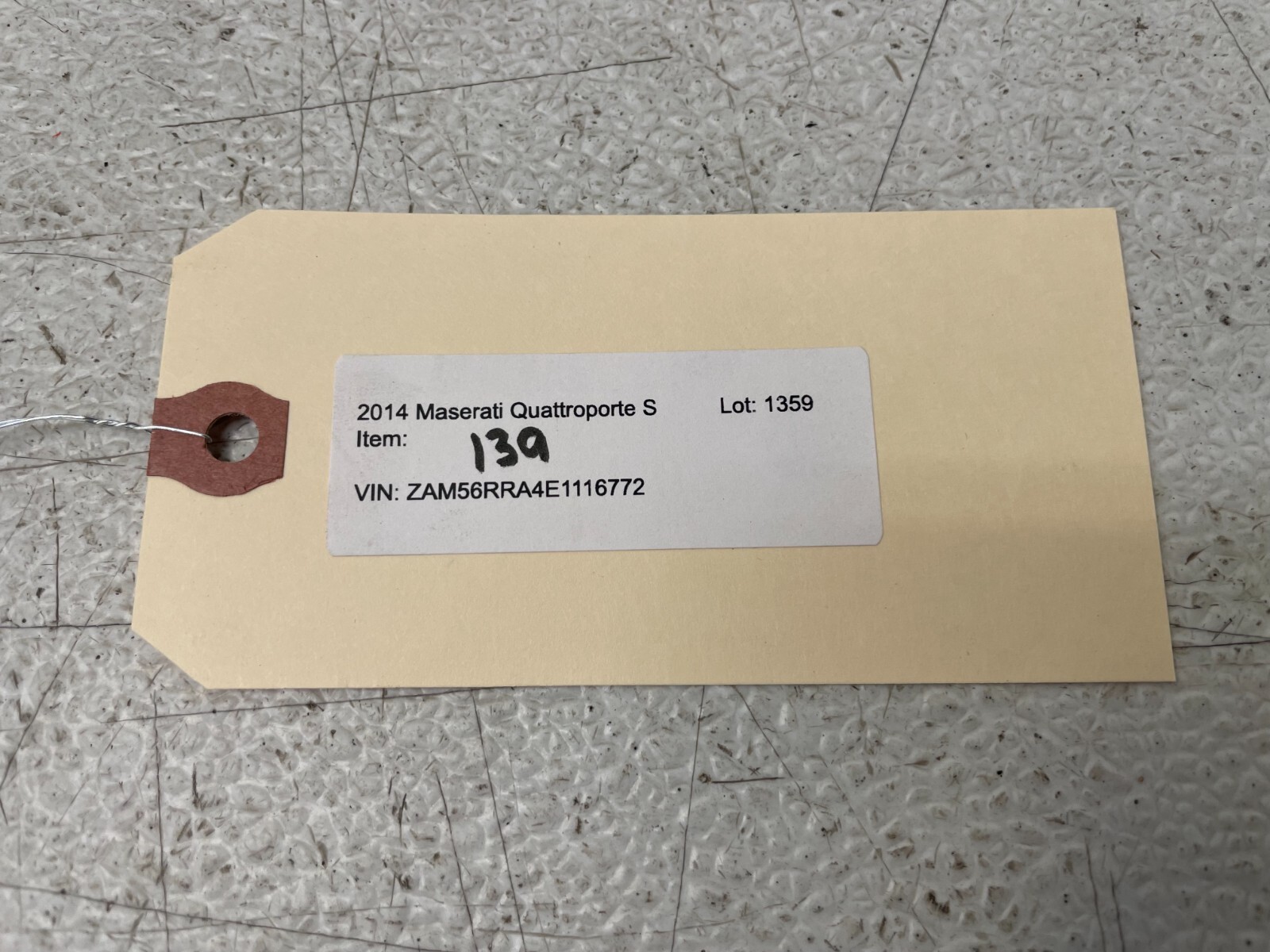 2014-2017 Maserati Quattroporte S Secondary Water Coolant Radiator 3.0L 1359 OEM