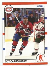 GUY CARBONNEAU 1990-91 SCORE CARD NM-MT CONDITION