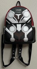 Disney Parks Loungefly Marvel Thor Love and Thunder Mini Backpack Bag Black New