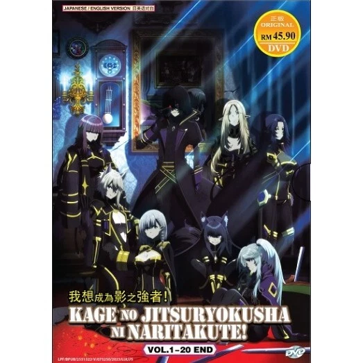 English dubbed of Kage No Jitsuryokusha Ni Naritakute(1-20End)Anime DVD  Region 0