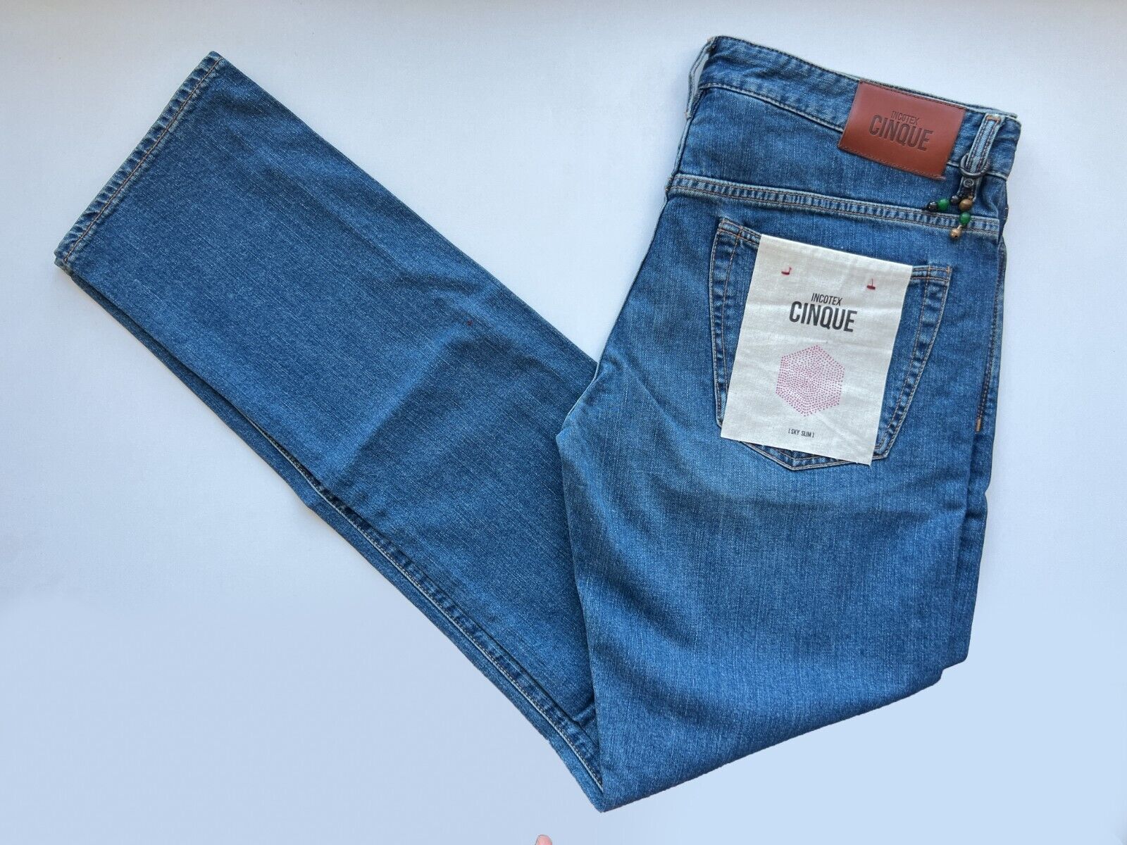 CINQUE Men&#039;s Jeans size X 34 Blue Denim SKY SLIM DEADSTOCK New WT | eBay