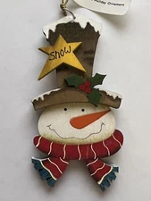 4.9" Wooden Christmas Hanging Ornament Xmas Tree Decor Gift CHOOSE YOUR ORNAMENT