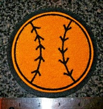 Gold Chenille w/ Black Outline & Felt Letterman Jacket Patches Crafts Decoration