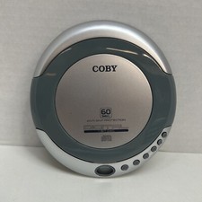 COBY Anti-Skip Protection Digital CD Player 1 bit DAC Silver CX-CD329 Untested