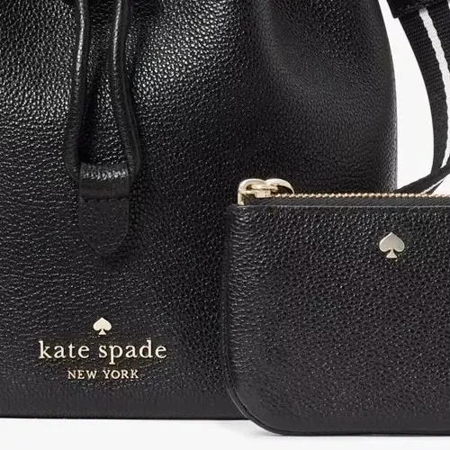 Nuevo con caja Kate Spade Rosie Mini Cartera Cubo Cuero Negro KC740 $359 Bolsa para el Polvo FS - Imagen 6 de 8
