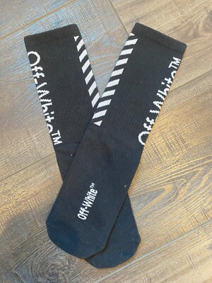 OFF-WHITE (Black/White) OFF-WHITE Socks - Black Color One Size