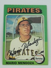 1975 Topps Baseball MLB Vintage Mario Mendoza Pirates