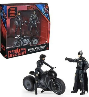 Batman Selina Figures Dc Kyle Chase Bike Comics Pack Collectibles Kid Toys Movie
