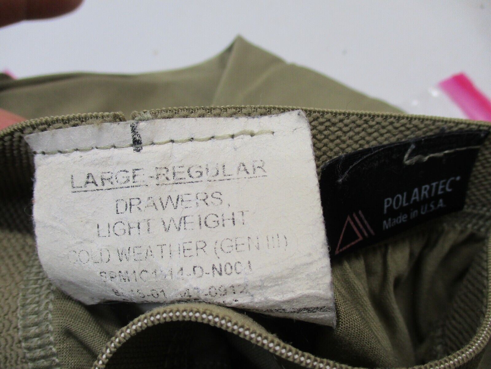 ECWCS Silk Weight Thermal Pants Small Coyote Brown US Military - Foto 7