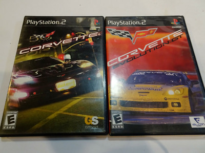 Corvette & Corvette Evolution GT for  PS2  Complete in  Very Good  Condition 