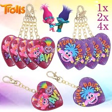 Trolls Character ❤️Heart Charm Keychain Gift 11.5cm Lobster Clasp Car Key Rings