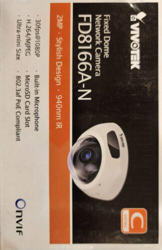 Vivotek FD8166A-N 2Mp Ultra IR Fixed Dome IP Camera - Picture 1 of 2