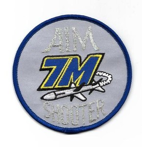 AIR TO AIR MISSILE AIM-7M SPARROW SHOOTER patch