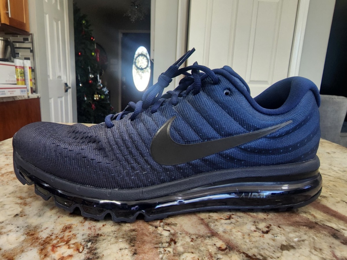 Nike Air Max 2017 Binary Blue Obsidian Black Mens Size 8 849559