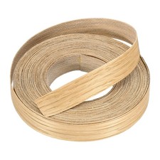 19/32"x25 ft Wood Edge Banding Pre-Glued Iron on Edging Strip White Oak
