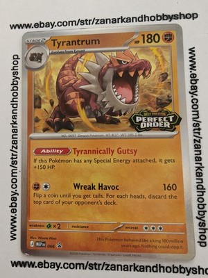 Pokemon Tyrantrum MEP 066 Black Star Promo LP